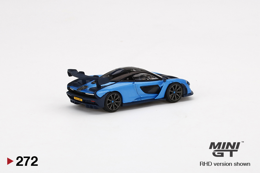 MINI GT #272 — McLaren Senna Cerulean Blue MINI GT x Tarmac Shmee150 Collection - Image 4