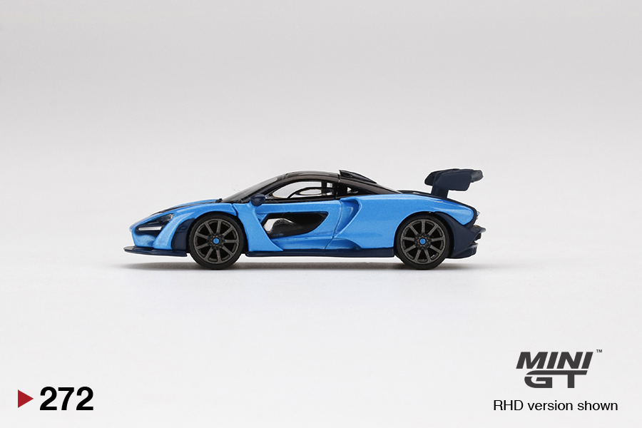 MINI GT #272 — McLaren Senna Cerulean Blue MINI GT x Tarmac Shmee150 Collection - Image 5