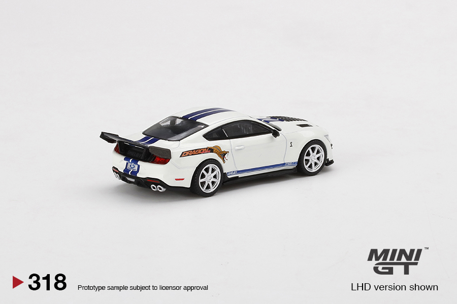 MINI GT #318 — Ford Shelby GT500 Dragonsnake Concept Oxford White - Image 4