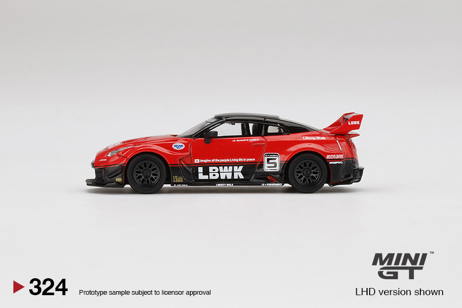 MINI GT #324 — LB-Silhouette WORKS GT NISSAN 35GT-RR Ver.1 Red/Black - Image 5