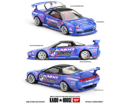 Kaido House x Mini GT Honda NSX Kaido House Nostalgic Classics - Blue