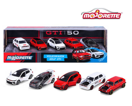Majorette 1:64 Gift Pack 5 Cars Set VW GTi 50 Edition