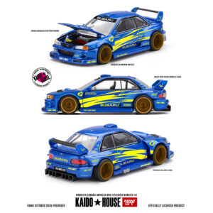 Kaido House x Mini GT Subaru Impreza WRX STI KAIDO WORKS V1 - Blue