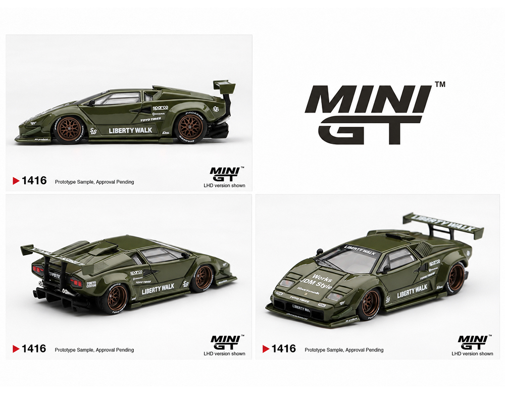 Lamborghini Countach LB-WORKS Army Green - Limited Edition