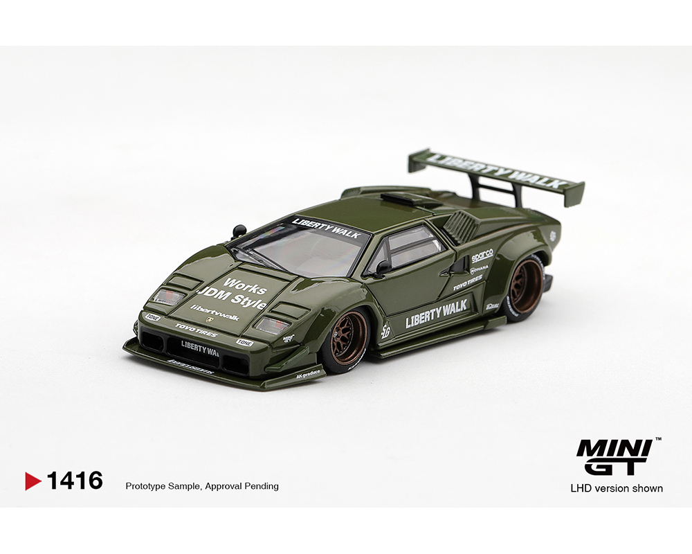 Lamborghini Countach LB-WORKS Army Green - Limited Edition