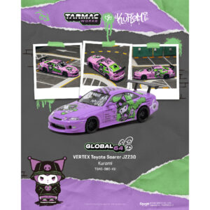 Tarmac Works 1:64 VERTEX Toyota Soarer JZZ30 Kuromi Sanrio – Global64 – Limited Edition